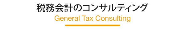 税務会計のコンサルティング