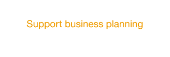 経営計画をサポート　事業を継続し発展させる